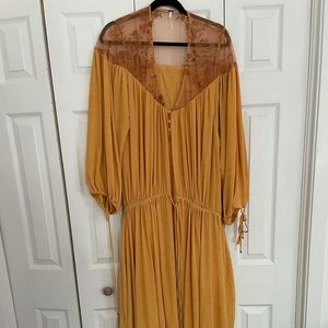 Free People silk and lace dress